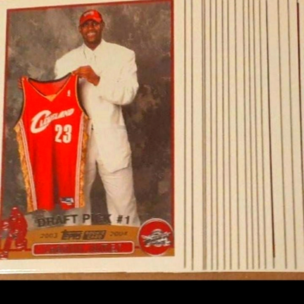 25 Card Lot Lebron James Rookie Draft Reprint High Quality Card Stock Glossy